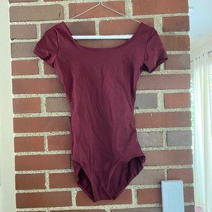 Capezio Cap Sleeve Burgandy Leotard